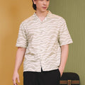 The Early Check - in Collection Men Hawaii Shirt in Meadow Print - Umbi