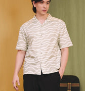 The Early Check - in Collection Men Hawaii Shirt in Meadow Print - Umbi