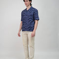 The Early Check - in Collection Men Hawaii Shirt in Ombak Print - Umbi