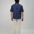 The Early Check - in Collection Men Hawaii Shirt in Ombak Print - Umbi