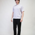 The Early Check - in Collection Men Mandarin Collar Short Sleeve Shirt in Ballroom Print - Umbi