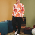The Early Check - in Collection Men Teluk Belanga in Cranberry Print - Umbi