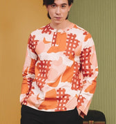 The Early Check - in Collection Men Teluk Belanga in Cranberry Print - Umbi