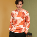 The Early Check - in Collection Men Teluk Belanga in Cranberry Print - Umbi