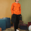 The Early Check - in Collection Men Teluk Belanga in Orange - Umbi