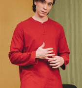 The Early Check - in Collection Men Teluk Belanga in Terracotta - Umbi