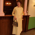 The Early Check - in Collection Women 2 - IN - 1 Kebaya Top in Honeycomb Print - Umbi