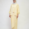 The Early Check - in Collection Women 2 - IN - 1 Kebaya Top in Honeycomb Print - Umbi
