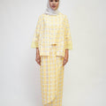 The Early Check - in Collection Women 2 - IN - 1 Kebaya Top in Honeycomb Print - Umbi