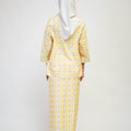 The Early Check - in Collection Women 2 - IN - 1 Kebaya Top in Honeycomb Print - Umbi