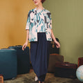 The Early Check - in Collection Women 2 - IN - 1 Kebaya Top in Lighthouse Print - Umbi