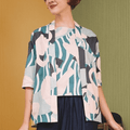 The Early Check - in Collection Women 2 - IN - 1 Kebaya Top in Lighthouse Print - Umbi