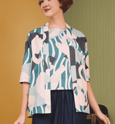 The Early Check - in Collection Women 2 - IN - 1 Kebaya Top in Lighthouse Print - Umbi