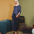 The Early Check - in Collection Women 2 - IN - 1 Kebaya Top in Ombak Print - Umbi