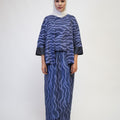 The Early Check - in Collection Women 2 - IN - 1 Kebaya Top in Ombak Print - Umbi