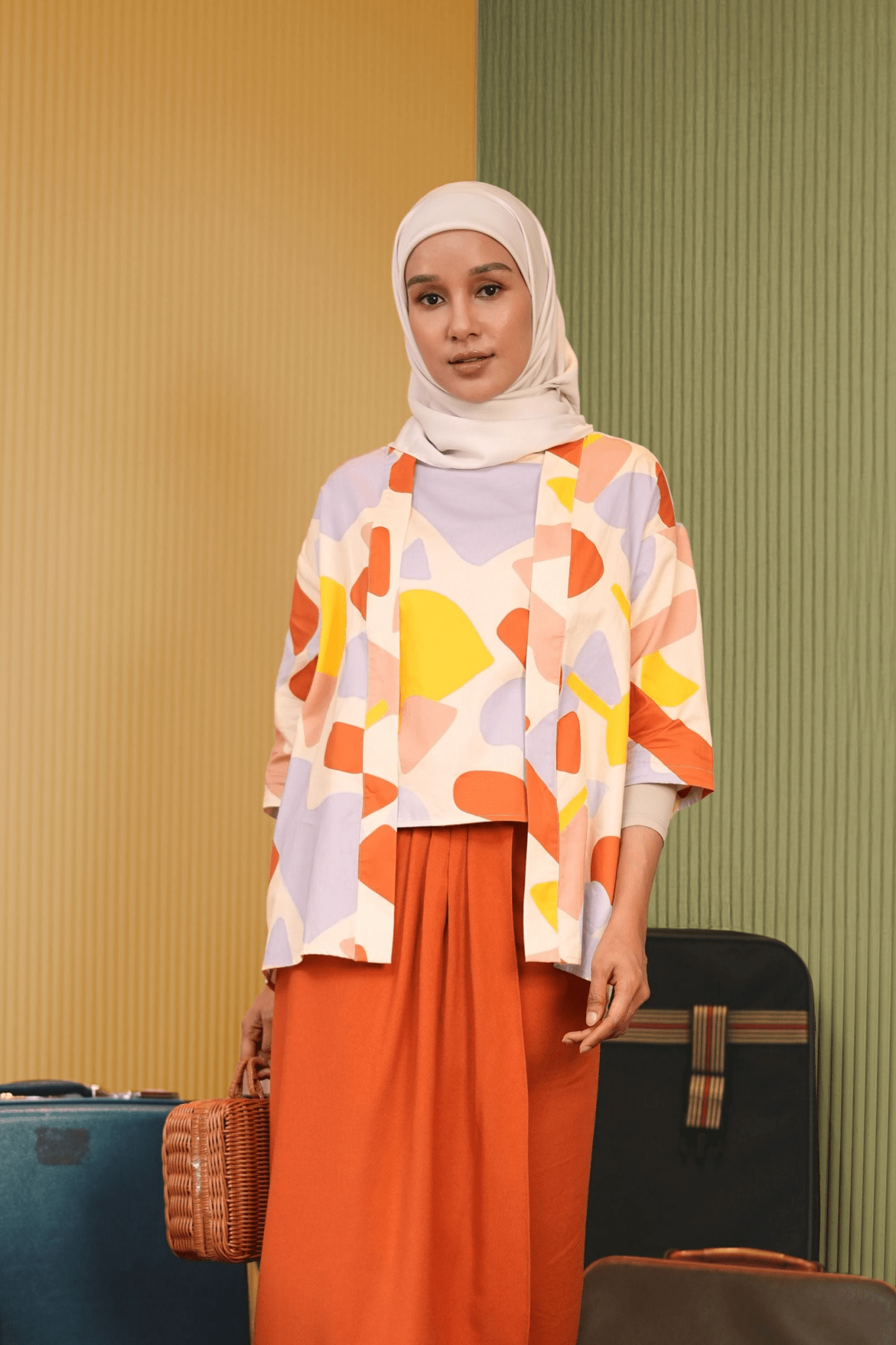 The Early Check - in Collection Women 2 - IN - 1 Kebaya Top in Playroom Print - Umbi