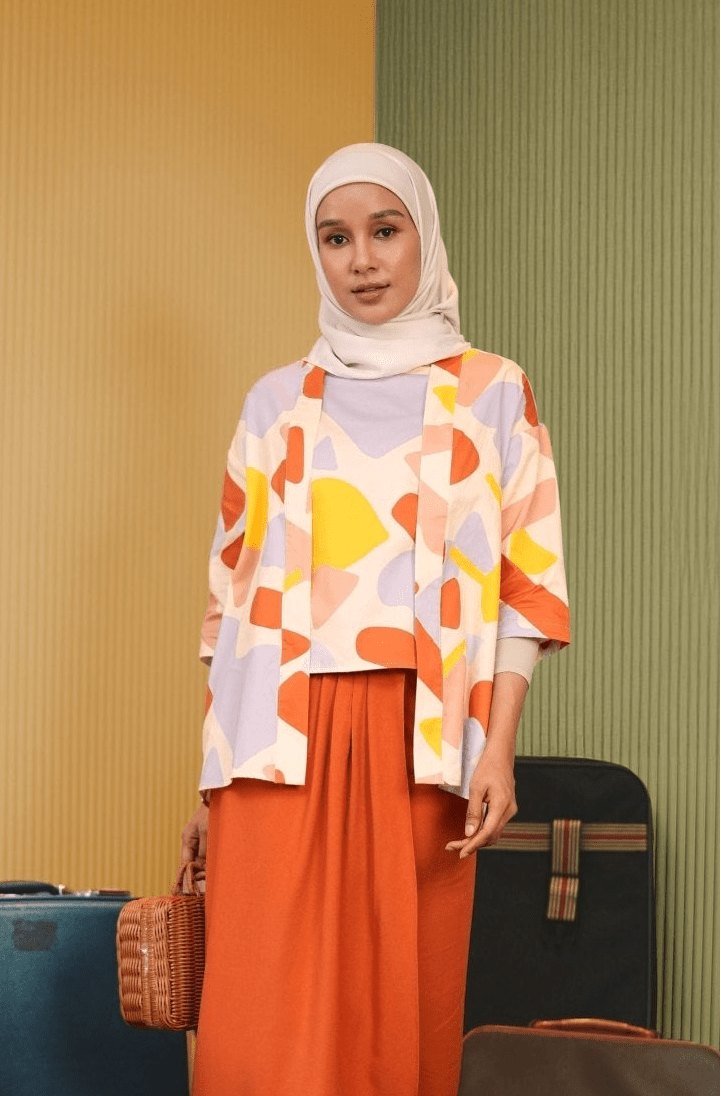 The Early Check - in Collection Women 2 - IN - 1 Kebaya Top in Playroom Print - Umbi