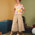 The Early Check - in Collection Women Casual Top in Playroom Print - Umbi