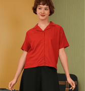 The Early Check - in Collection Women Casual Top in Terracotta - Umbi