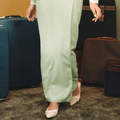 The Early Check - in Collection Women Classic Skirt in Mint Green - Umbi