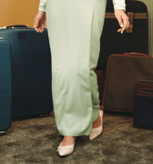 The Early Check - in Collection Women Classic Skirt in Mint Green - Umbi
