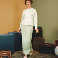 The Early Check - in Collection Women Classic Skirt in Mint Green - Umbi