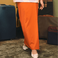 The Early Check - in Collection Women Classic Skirt in Orange - Umbi