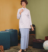 The Early Check - in Collection Women Classic Skirt in Periwinkle Blue - Umbi