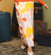 The Early Check - in Collection Women Classic Skirt in Playroom Print - Umbi