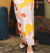 The Early Check - in Collection Women Classic Skirt in Playroom Print - Umbi