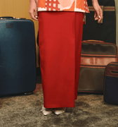 The Early Check - in Collection Women Classic Skirt in Terracotta - Umbi