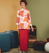 The Early Check - in Collection Women Classic Skirt in Terracotta - Umbi