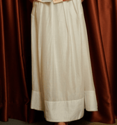 The Early Check - in Collection Women Flare Skirt in White - Umbi