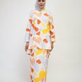 The Early Check - in Collection Women Mandarin Collar Kurung Top in Playroom Print - Umbi