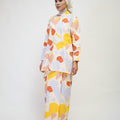 The Early Check - in Collection Women Mandarin Collar Kurung Top in Playroom Print - Umbi