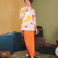 The Early Check - in Collection Women Mandarin Collar Kurung Top in Playroom Print - Umbi