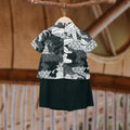 The Embun Collection Baby Girl Kebaya Dress in Black & White Banjaran Print - Umbi