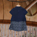 The Embun Collection Baby Girl Kebaya Dress in Blue Gemilang Print - Umbi