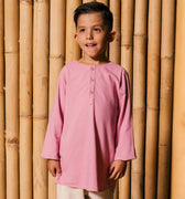 The Embun Collection Boy Kurta in Lavender Pink - Umbi