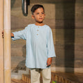 The Embun Collection Boy Kurta in Sky Blue - Umbi