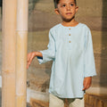 The Embun Collection Boy Kurta in Sky Blue - Umbi