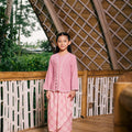 The Embun Collection Girl Embroidered Fitted Kebaya in Lavender Pink - Umbi