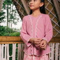 The Embun Collection Girl Embroidered Fitted Kebaya in Lavender Pink - Umbi