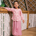 The Embun Collection Girl Embroidered Fitted Kebaya in Mawar Print - Umbi