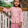 The Embun Collection Girl Embroidered Fitted Kebaya in Mawar Print - Umbi