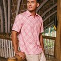 The Embun Collection Men Holiday Shirt in Mawar Print - Umbi