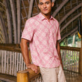The Embun Collection Men Holiday Shirt in Mawar Print - Umbi