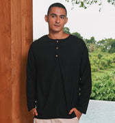 The Embun Collection Men Kurta in Black - Umbi