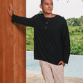 The Embun Collection Men Kurta in Black - Umbi