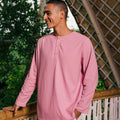 The Embun Collection Men Kurta in Lavender Pink - Umbi